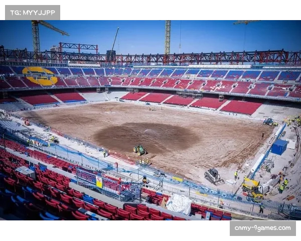 诺坎普球场改造工程持续推进,第三看台逐步成形 诺坎普球场改造工程持续推进,第三看台逐步成形